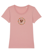 Cocoșul de Hurez 2. Tricou mânecă scurtă guler larg fitted Damă Expresser