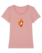 Fata din Scoică - Spiritul Oceanului Tricou mânecă scurtă guler larg fitted Damă Expresser
