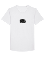 Zimbrul / Bourul 10. Tricou mânecă scurtă guler larg Bărbat Skater