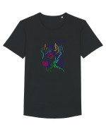 Zimbrul / Bourul 12. Tricou mânecă scurtă guler larg Bărbat Skater