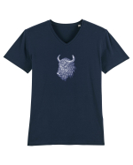 Zimbrul / Bourul 14. Tricou mânecă scurtă guler V Bărbat Presenter