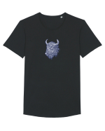 Zimbrul / Bourul 14. Tricou mânecă scurtă guler larg Bărbat Skater