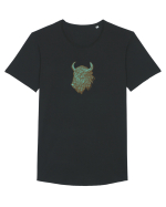 Zimbrul / Bourul 14. Tricou mânecă scurtă guler larg Bărbat Skater