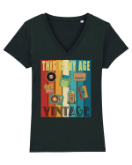 This Is My Age Vintage Tricou mânecă scurtă guler V Damă Evoker