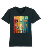 This Is My Age Vintage Tricou mânecă scurtă guler V Bărbat Presenter