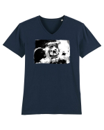 astro dog felfie Tricou mânecă scurtă guler V Bărbat Presenter