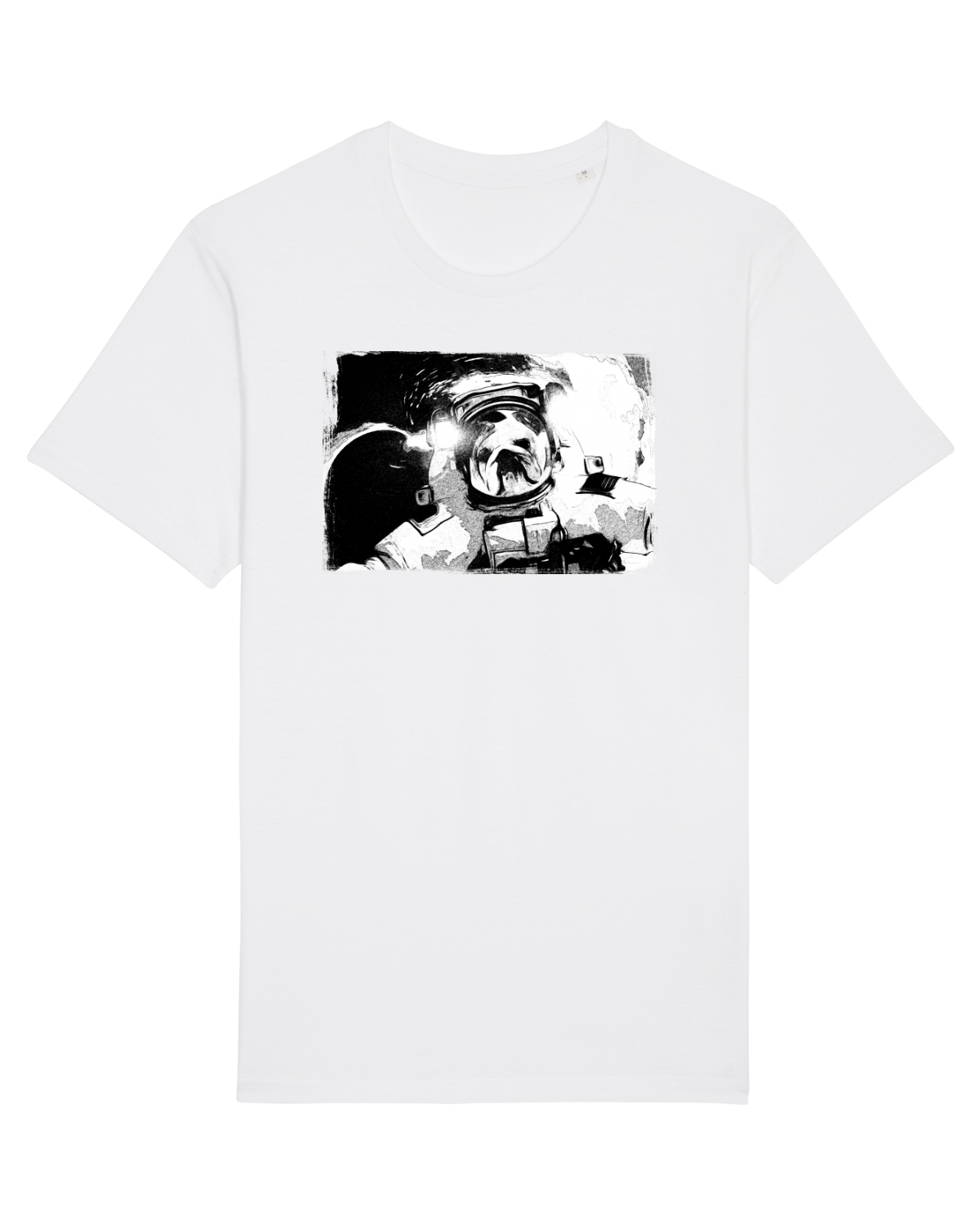 Tricou mânecă scurtă Unisex Rocker White