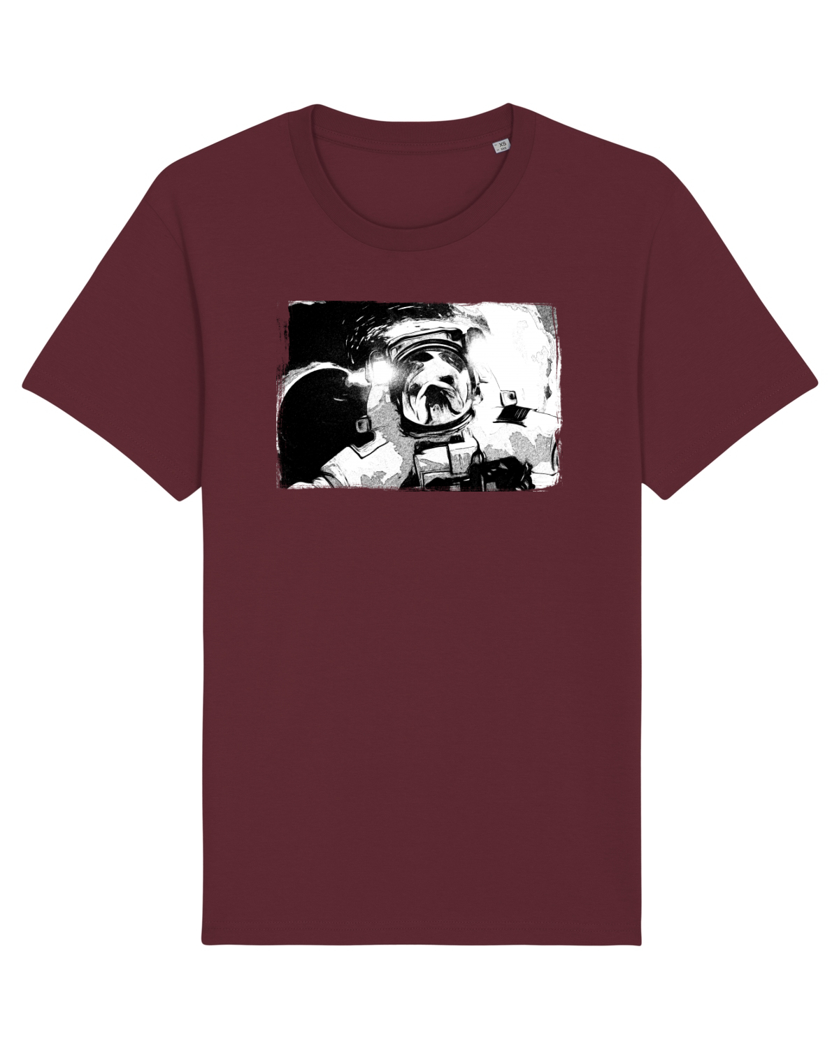 Tricou mânecă scurtă Unisex Rocker Burgundy