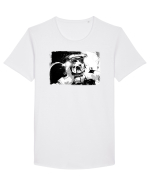 astro dog felfie Tricou mânecă scurtă guler larg Bărbat Skater