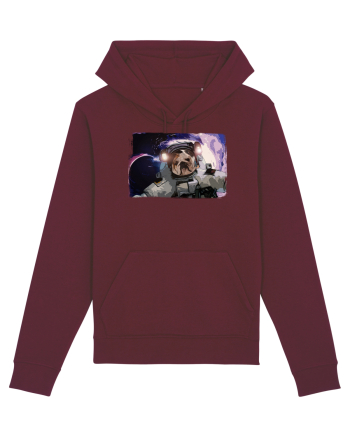 bulldog in spatiu Burgundy