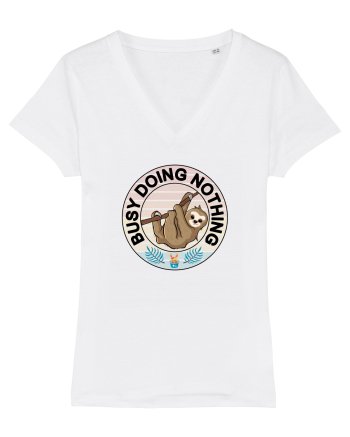 Ocupat facand nimic. Busy doing nothing sloth White