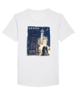 blue origin Tricou mânecă scurtă guler larg Bărbat Skater