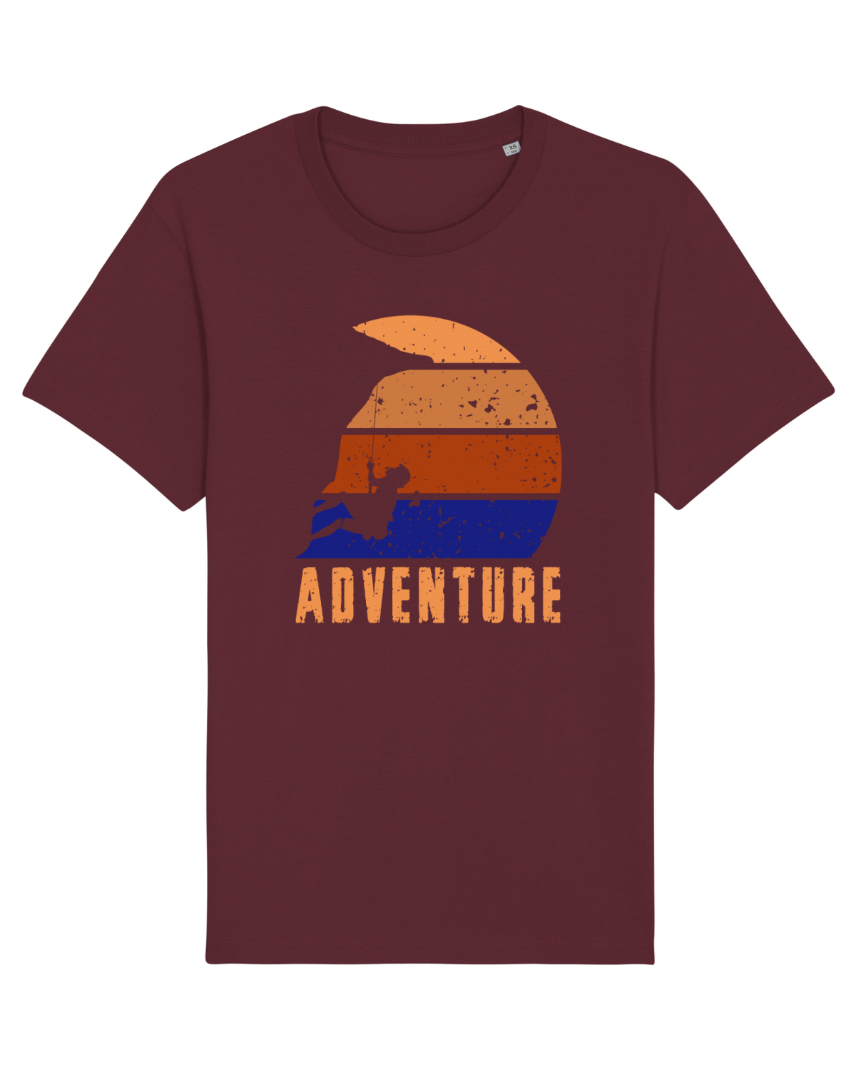 Tricou mânecă scurtă Unisex Rocker Burgundy