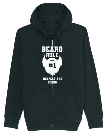 Beard Rule Number One Respect The Beard Retro Black