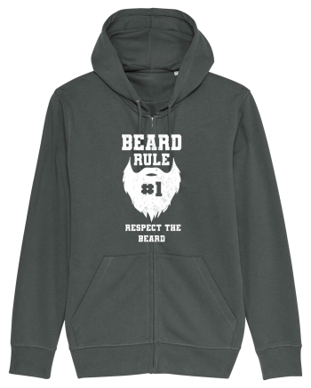 Beard Rule Number One Respect The Beard Retro Anthracite