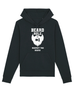 Beard Rule Number One Respect The Beard Retro Hanorac Unisex Drummer