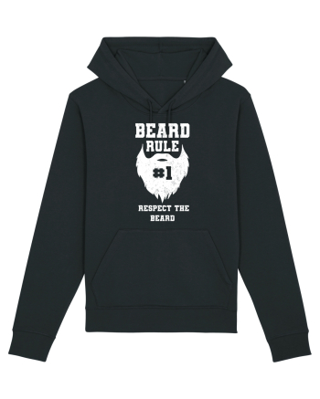 Beard Rule Number One Respect The Beard Retro Black