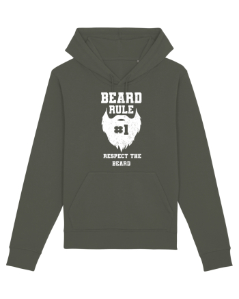 Beard Rule Number One Respect The Beard Retro Khaki