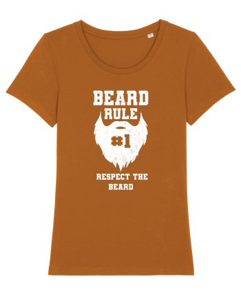 Beard Rule Number One Respect The Beard Retro Roasted Orange