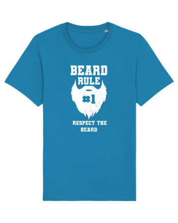 Beard Rule Number One Respect The Beard Retro Azur