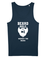 Beard Rule Number One Respect The Beard Retro Maiou Bărbat Runs