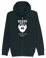 Beard Rule Number One Respect The Beard Hanorac cu fermoar Unisex Connector