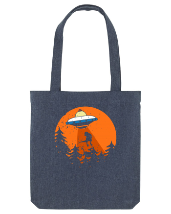Alien Dinosaur Abduction  Midnight Blue