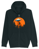 Alien Dinosaur Abduction  Hanorac cu fermoar Unisex Connector