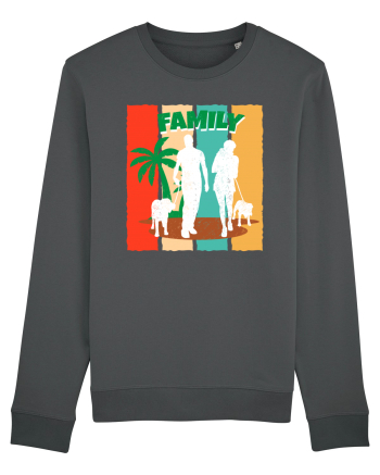 Family Summer Happy Dog Anthracite