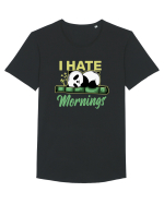I Hate Mornings Tricou mânecă scurtă guler larg Bărbat Skater