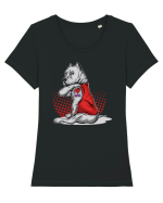 I Love  You Mom Tricou mânecă scurtă guler larg fitted Damă Expresser