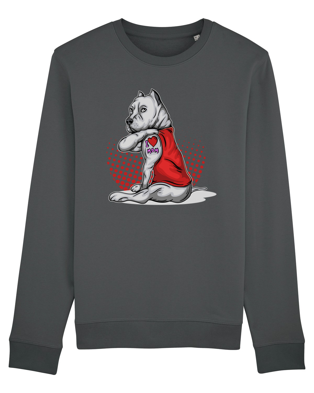 Bluză mânecă lungă Unisex Rise Anthracite