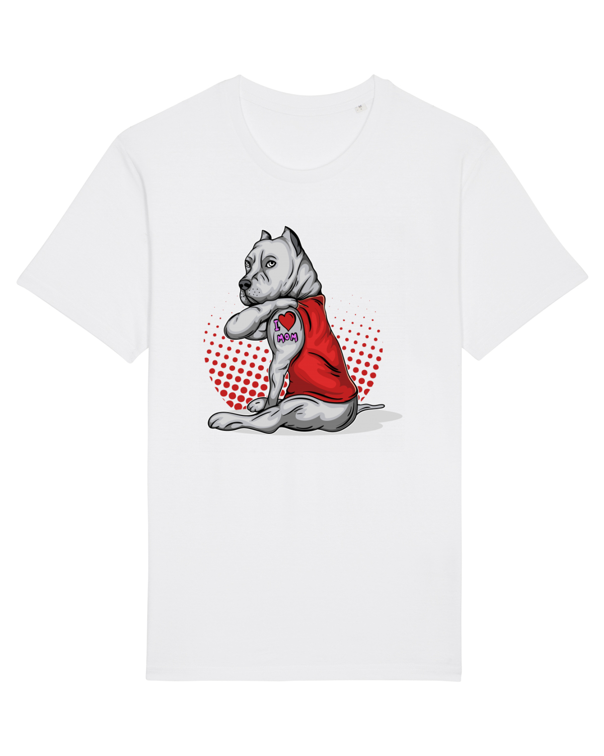 Tricou mânecă scurtă Unisex Rocker White