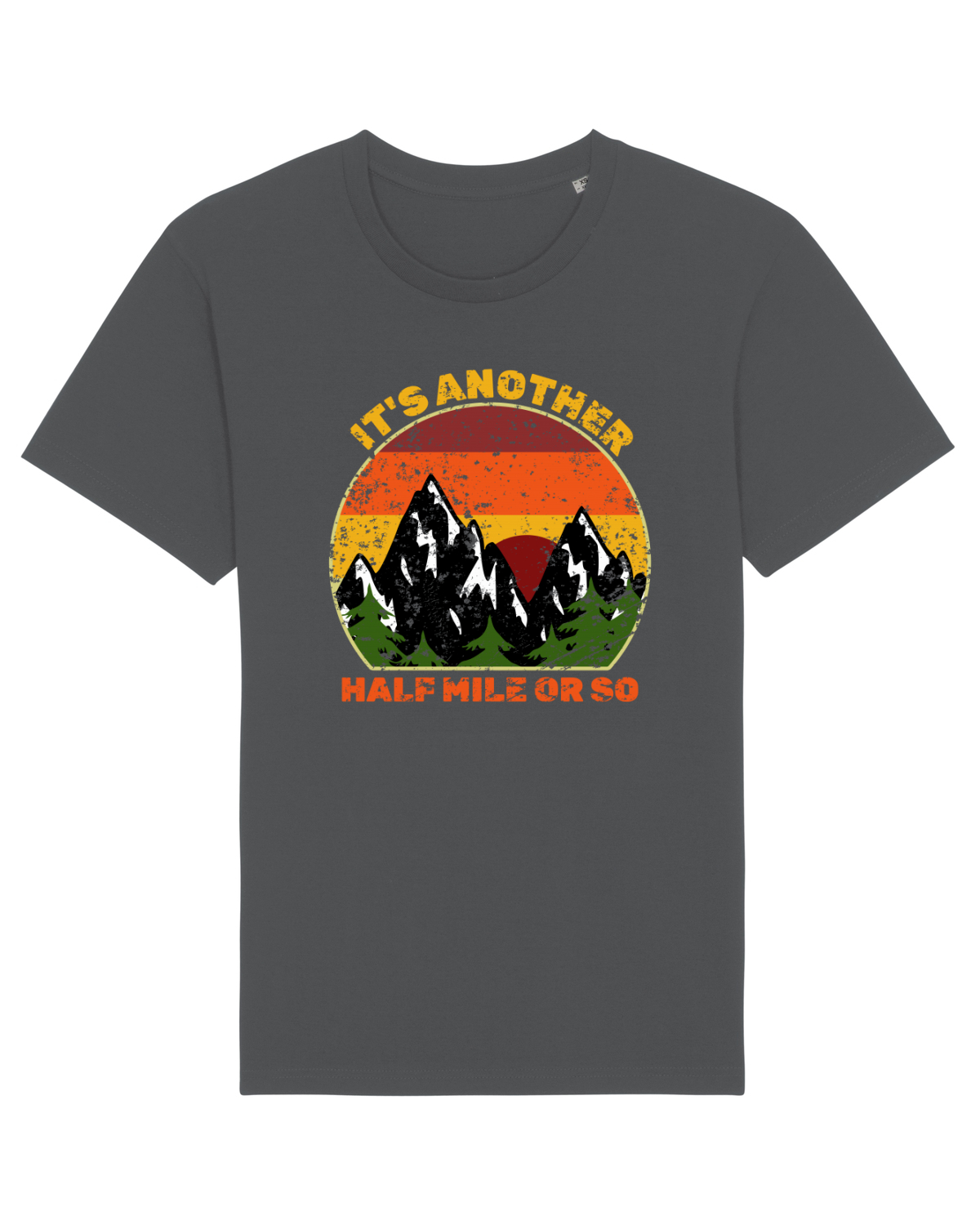 Tricou mânecă scurtă Unisex Rocker Anthracite