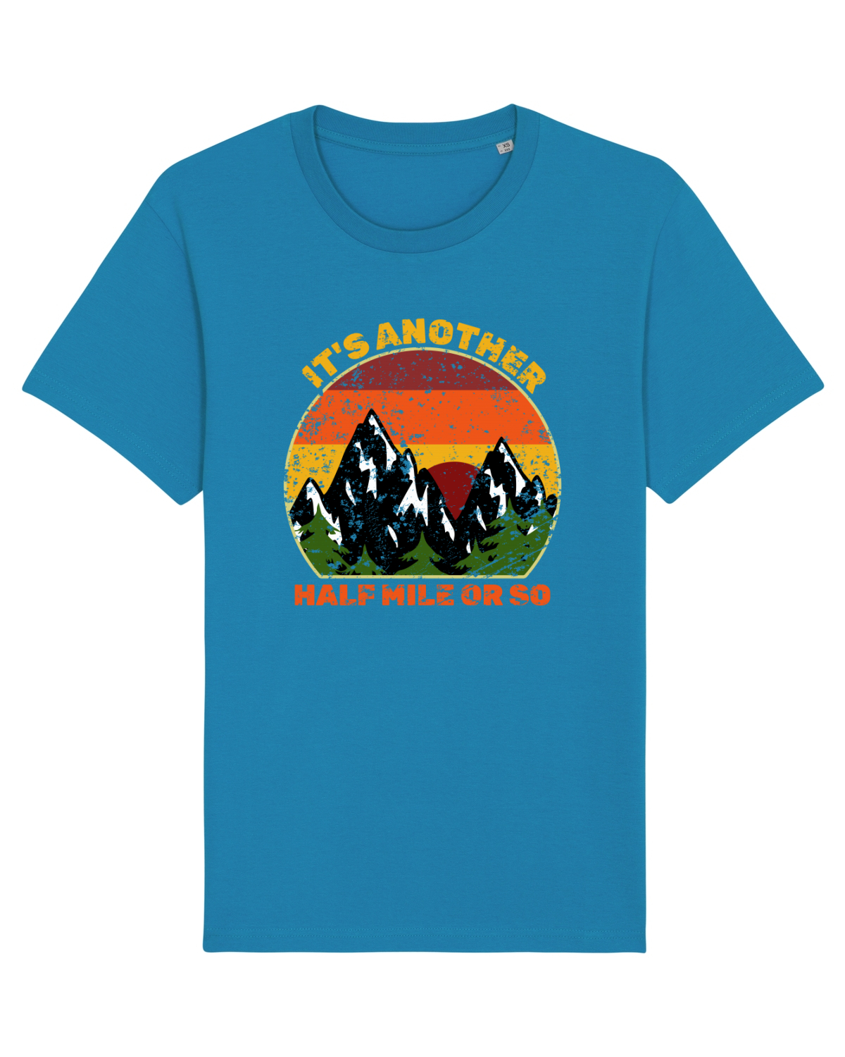 Tricou mânecă scurtă Unisex Rocker Azur