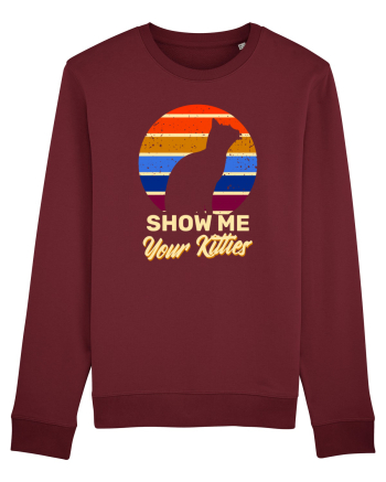 Show Me Your Kittens Burgundy