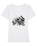 Lupii Hati si Skoll Tricou mânecă scurtă guler larg fitted Damă Expresser