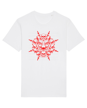 Snowflake of death red  White