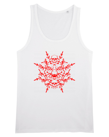 Snowflake of death red  White