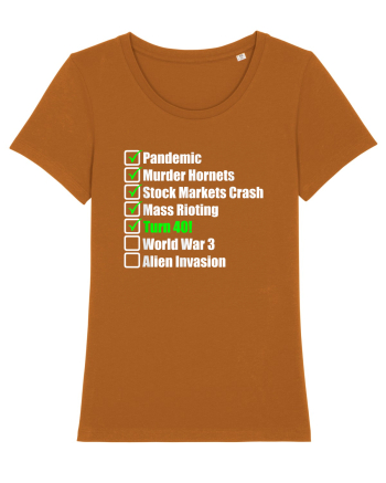 40 Year Old Funny Birthday Checklist Roasted Orange
