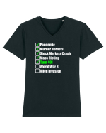 40 Year Old Funny Birthday Checklist Tricou mânecă scurtă guler V Bărbat Presenter