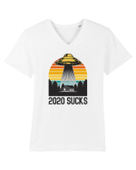 2020 Sucks Tricou mânecă scurtă guler V Bărbat Presenter