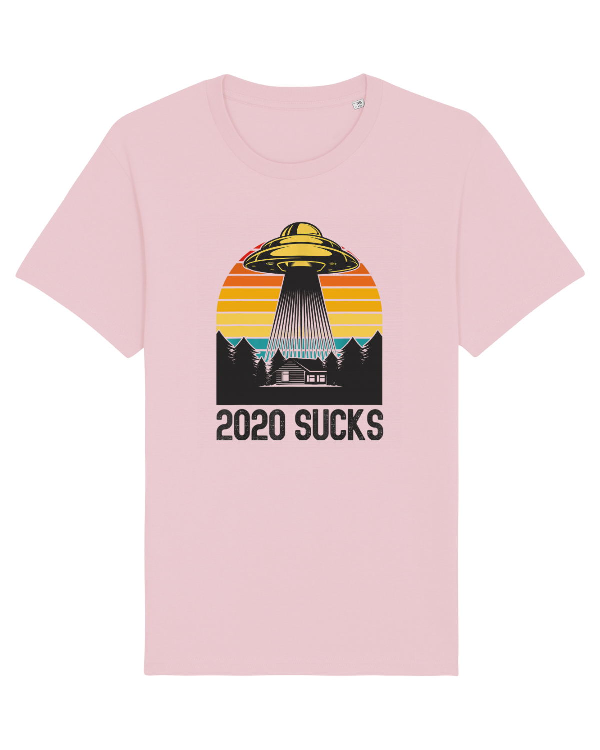 Tricou mânecă scurtă Unisex Rocker Cotton Pink