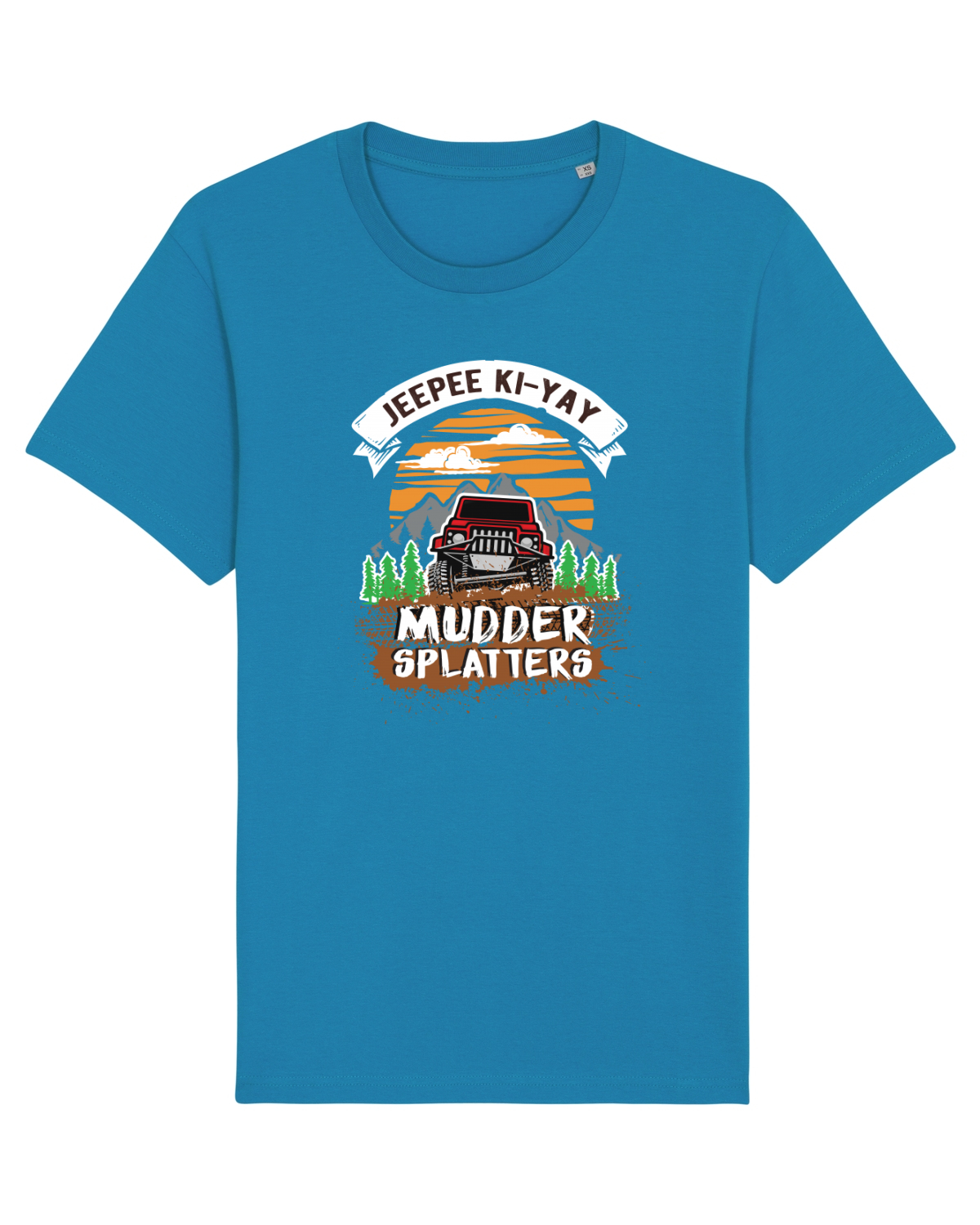 Tricou mânecă scurtă Unisex Rocker Azur