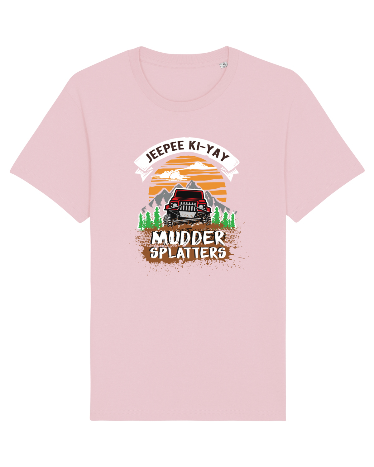 Tricou mânecă scurtă Unisex Rocker Cotton Pink