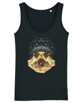 Alien Abduction Egyptian Pyramids  Black