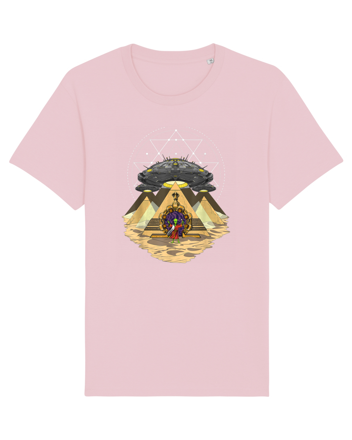 Tricou mânecă scurtă Unisex Rocker Cotton Pink