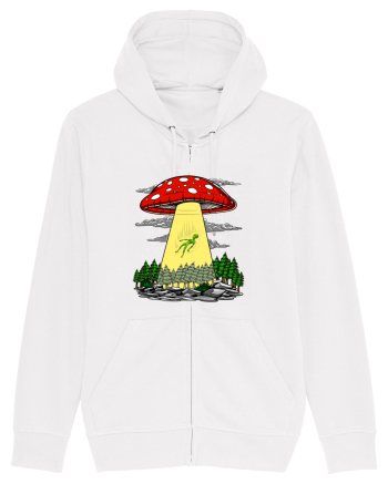 Alien Abduction Magic Mushroom Psychedelic White