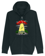 Alien Abduction Magic Mushroom Psychedelic Hanorac cu fermoar Unisex Connector