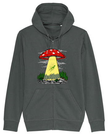 Alien Abduction Magic Mushroom Psychedelic Anthracite